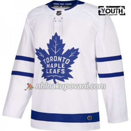 Toronto Maple Leafs Dresy Blank Adidas Bílá Authentic - Dětské